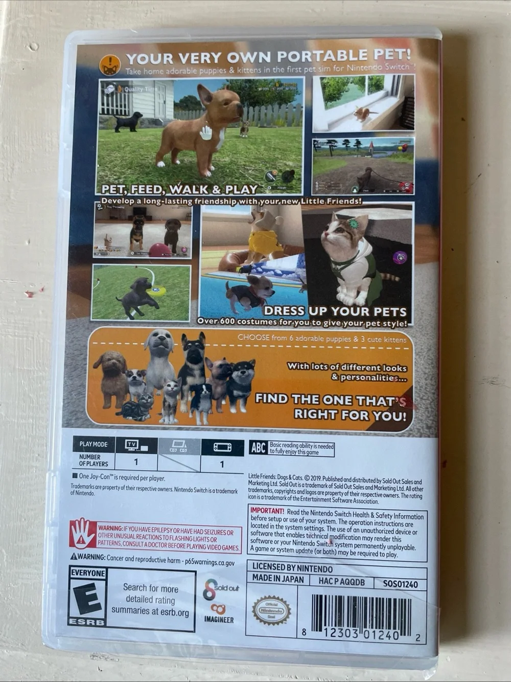 Dog-themed video game case
